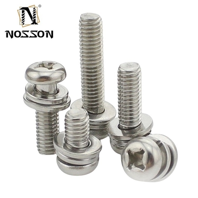 INCH-metingsysteem Pan Head Cross Screw Zink M3 M4 M5 M6 met afmetingen van 1,6-20 mm en gechroomde afwerking