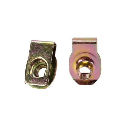Artikel OEM Precision Nut Silvery Highly Durable Cadmium Plated M8 Spring Steel U Type Clip Nut voor de gezondheidszorg