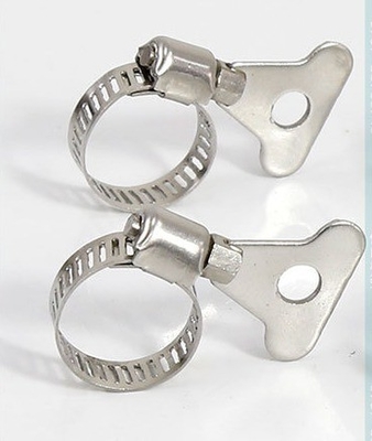 Voorbeeld Instock Heavy Duty Clamp SS304 roestvrijstalen keelklem met handvat voor waterpijp bevestigingsboei in zink afwerking