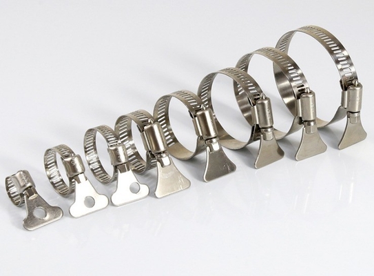 Voorbeeld Instock Heavy Duty Clamp SS304 roestvrijstalen keelklem met handvat voor waterpijp bevestigingsboei in zink afwerking