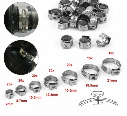 304 roestvrij staal enkelouderclamps voor de algemene industrie van -levering op maat Support OEM Sample Instock