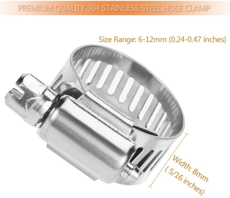 Zinc Finish Heavy Duty Clamp voor stevige slang en buis Voorbeeld In Stock Duurzaam ontwerp Roestvrij staal Algemene doeleinden Worm-Drive Clamps