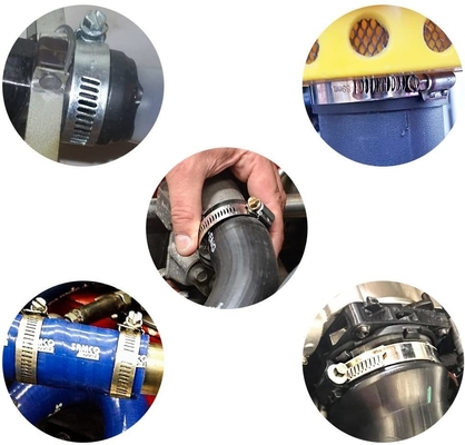 Zinc Finish Heavy Duty Clamp voor stevige slang en buis Voorbeeld In Stock Duurzaam ontwerp Roestvrij staal Algemene doeleinden Worm-Drive Clamps