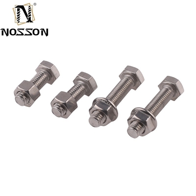 Plain Finish DIN Standard Hex Head Bolts M5 M6 M8 voor zware toepassingen in roestvrij staal