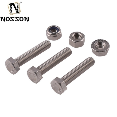 Plain Finish DIN Standard Hex Head Bolts M5 M6 M8 voor zware toepassingen in roestvrij staal