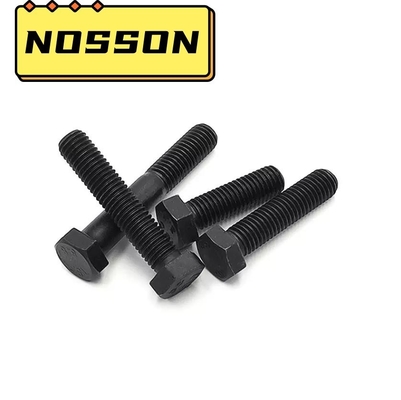 Metrisch meetsysteem M6-M36 M10 Zwarte hexbolt moerwasser DIN933 8.8 12.9 Klasse BLAU GEKLEurde afwerking voor de productie