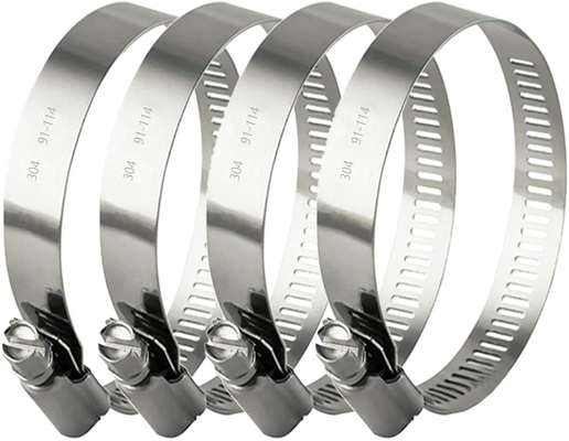 In-stock algemene doeleinden worm-drive klemmen voor stevige slang en buis verstelbare bereik 118-140mm metrisch meetsysteem