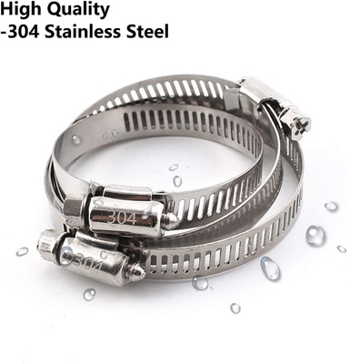 In-stock algemene doeleinden worm-drive klemmen voor stevige slang en buis verstelbare bereik 118-140mm metrisch meetsysteem