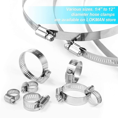 In-stock algemene doeleinden worm-drive klemmen voor stevige slang en buis verstelbare bereik 118-140mm metrisch meetsysteem