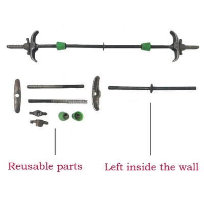 Veelgebruikte koolstofstaalvormwerk accessoires Clip voor de bouw 100% QC geslaagd Bindingsdraden Waterstop schroef en bergkaart