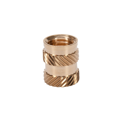 Staal Messing gegalvaniseerd gegroeveerde vrouwelijke draad Koper Stud Hot Melt Twill Knurled Insert Nut voor plastic behuizing 1/4 3/8 5/16