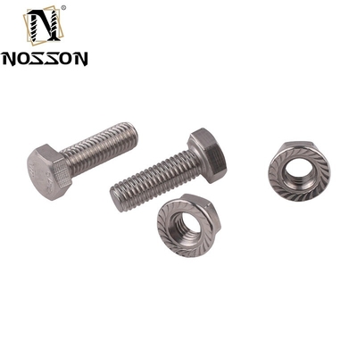 Blauw geverfde afwerking DIN Standard Titanium Hex Bolt And Nut M3 M4 M5 M6 M8 M10 M12 M14 M16 M20 Met HEX hoofdstijl