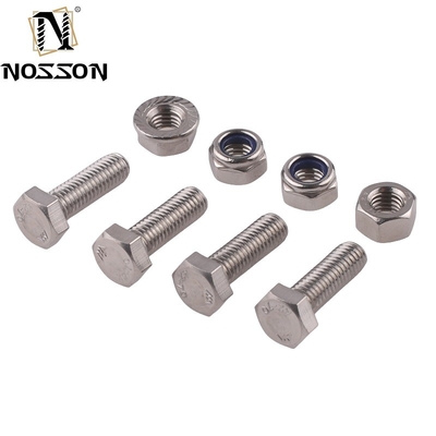 Blauw geverfde afwerking DIN Standard Titanium Hex Bolt And Nut M3 M4 M5 M6 M8 M10 M12 M14 M16 M20 Met HEX hoofdstijl