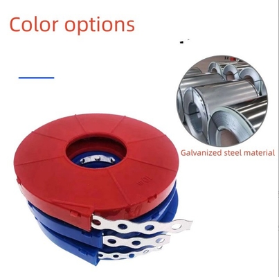 Hittebestendige bevestiging met witte stalen bandband en duurzaam plastic poederoppervlak 12 mm 17 mm breedte bevestigingsband