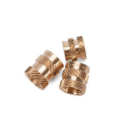 Melt Insert Gekerfd Kopernoot M3 M6 Messing Insert voor Hout Door-Gat Messing Gekerfd Duim Schroef