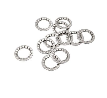 304 roestvrij staal DIN6797 M3 M4 M5 M6 M8 M10 Koniek gespikkeld slotwasser Buitenste tandfunnel Zaagvormige slotwasser