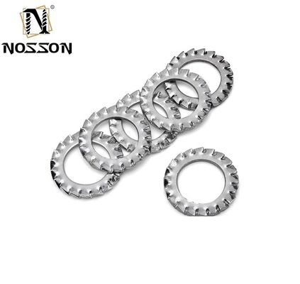 304 roestvrij staal DIN6797 M3 M4 M5 M6 M8 M10 Koniek gespikkeld slotwasser Buitenste tandfunnel Zaagvormige slotwasser