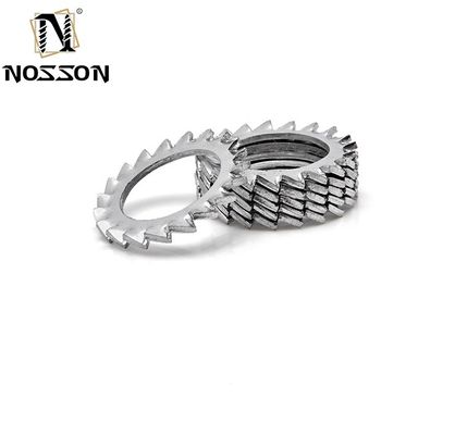 304 roestvrij staal DIN6797 M3 M4 M5 M6 M8 M10 Koniek gespikkeld slotwasser Buitenste tandfunnel Zaagvormige slotwasser