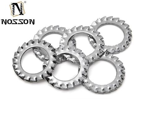 M6 M8 M10 M12M14 M16M18M20M22M24M27m30 Koolstofstaal DIN6798 Externe tandster slot wasmachines voor industriële toepassingen