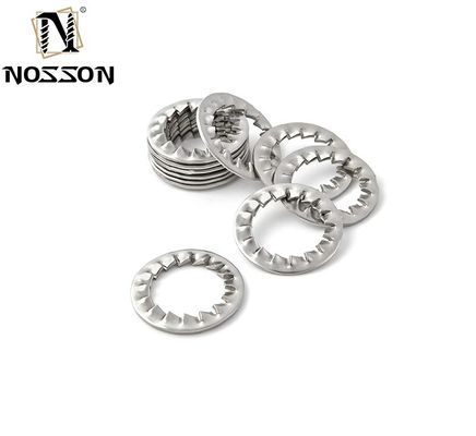 M6 M8 M10 M12M14 M16M18M20M22M24M27m30 Koolstofstaal DIN6798 Externe tandster slot wasmachines voor industriële toepassingen