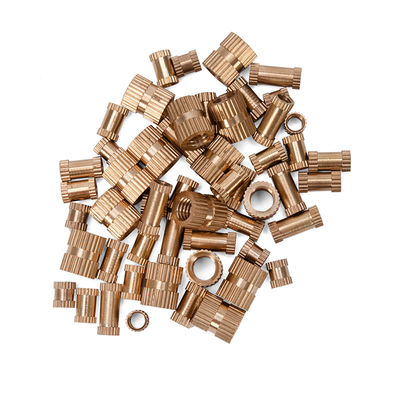 Zinkgeplatte M3 M4 M5 M6 M8 Messing koper ingebedde gekneusde draadige inzetmoeren voor hout Imperial inch tegen betaalbare prijs