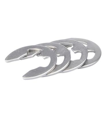 Voedingsmiddelen- en drankenindustrie 304 roestvrij staal vasthoudende wasmachine DIN6779 E Clip Holding Ring met DIN-standaard en materiaal