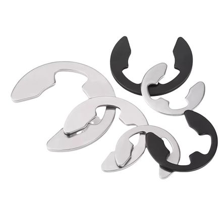 Voedingsmiddelen- en drankenindustrie 304 roestvrij staal vasthoudende wasmachine DIN6779 E Clip Holding Ring met DIN-standaard en materiaal