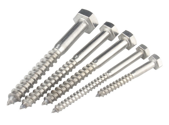 Metrisch meetsysteem A2 A4 Hex Lag Schroef roestvrij staal 304 316 Din 571 Hout Lag Schroef