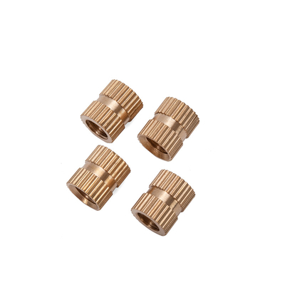 Chroomgeplatte afwerking Mining Messing Knurled Expansion Insert Nut voor M3 M4 M5 M6 M8 M10 M12 1/4 3/8 5/16 Draden en levensduur