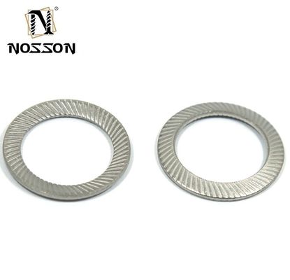 M3-M30 JIS Standaard Carbon Steel Zwart gegalvaniseerd Dubbel-Tand Wedge Embossed Safety Butterfly Lock Washer in zware industrie