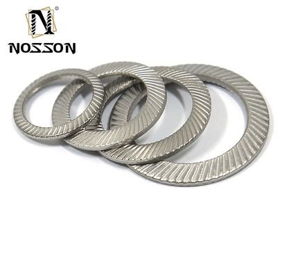 M3-M30 JIS Standaard Carbon Steel Zwart gegalvaniseerd Dubbel-Tand Wedge Embossed Safety Butterfly Lock Washer in zware industrie