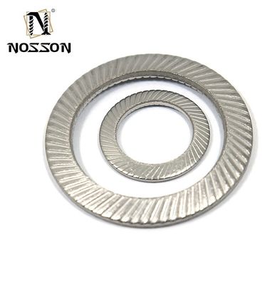 M3-M30 JIS Standaard Carbon Steel Zwart gegalvaniseerd Dubbel-Tand Wedge Embossed Safety Butterfly Lock Washer in zware industrie