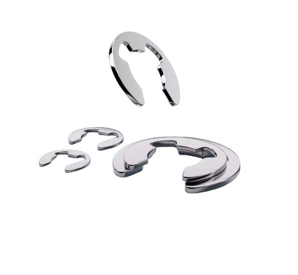 Metrische vasthoudende ringen wasmachine voor schacht stijl E-type ring Grootte M3M4M5M6M8M10M12M14M16M240M18M20M22M24M27 roestvrij staal