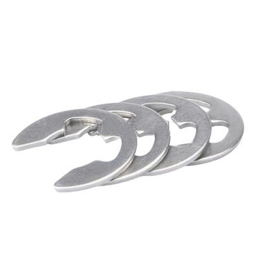 Metrische vasthoudende ringen wasmachine voor schacht stijl E-type ring Grootte M3M4M5M6M8M10M12M14M16M240M18M20M22M24M27 roestvrij staal