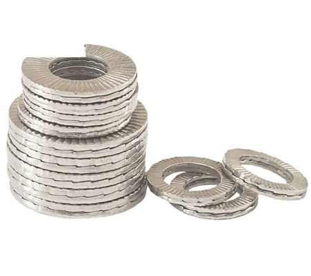 Algemene industrie M8M10 M12 M14 M16 DIN25201 Wasmachine Dubbelstapel zelfvergrendelend schokbestendig roestvrij stalen tandpakket in Countersunk stijl