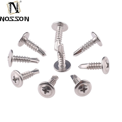 ST4.2 Metrisch meetsysteem Carbon Steel Dacromet Hex Head Self Drilling Screw met flens voor industriële sterkte