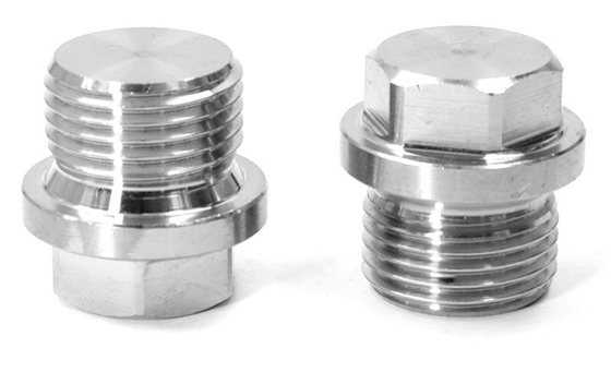 Laryngeale stekker 304 roestvrij staal Buiten Hexagon Flange Face Plug voor het aansluiten van olie- en waterleidingen