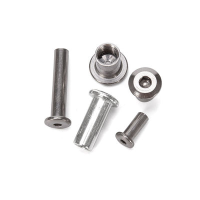 Metrische plain finish roestvrij staal A2 A4 Countersunk Flat Head Hex Socket Meubel Connector Sleeve Barrel Nut voor meubels