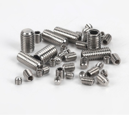 Messingdraad Grub Schroeven Flat Point Hexagon Socket Set Schroeven M3 M4 M5 M6 M8 M10 M12 DIN-standaard voor mechanische draad