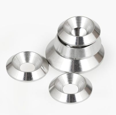 Plain Finish Roestvrij staal 304 Solid Countersunk Cup Washers voor toepassingen in de M3-M30 Bonded Style in ANSI/ASME-norm