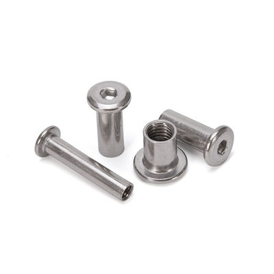 Zinkgeplatte afwerking van meubels Inbrengnoot Hex Socket Head Sleeve Nut Barrel Nut voor mijnbouwmachines en -apparatuur