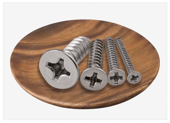 ANSI/ASME Standard SS304 SS316 Roestvrij staal self-tapping dek schroef DIN7982 voor constructie corrosiebestendig