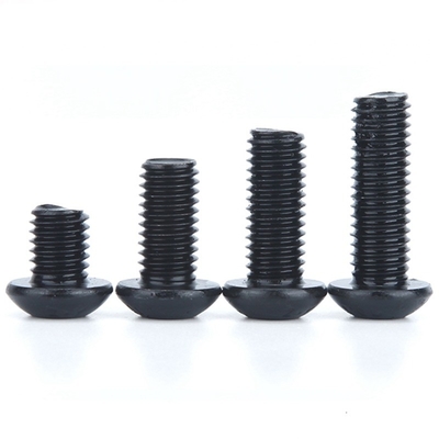 ISO Standard Pan Head 1/4-20*1/2 inch Grade 12.9 Black Hexagon Socket Screw met volledige draad en Hexagon Drive
