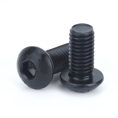 ISO Standard Pan Head 1/4-20*1/2 inch Grade 12.9 Black Hexagon Socket Screw met volledige draad en Hexagon Drive