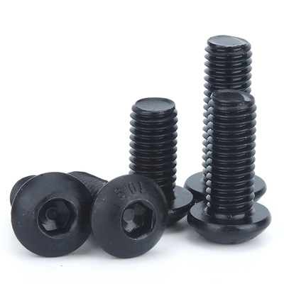 ISO Standard Pan Head 1/4-20*1/2 inch Grade 12.9 Black Hexagon Socket Screw met volledige draad en Hexagon Drive