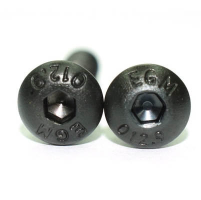 ISO Standard Pan Head 1/4-20*1/2 inch Grade 12.9 Black Hexagon Socket Screw met volledige draad en Hexagon Drive