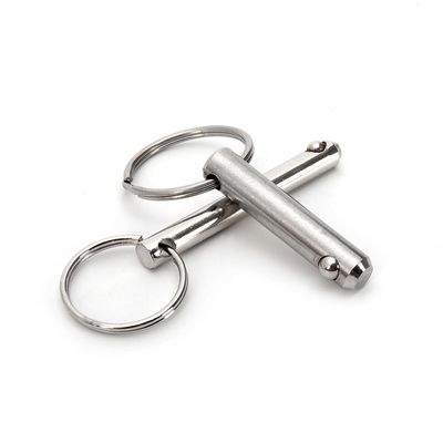 Pin Shaft geladen zuiger met heldere afwerking roestvrij staal snel loslaten bal slot pin en ergonomische drukknop handgreep