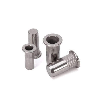 Klasse DIN Standard Open End Knurled Body Insert Rivet Nut M3 M4 M5 M6 M8 M10 M12 SS304 Roestvrij staal A2-70 Zinkgeplatte