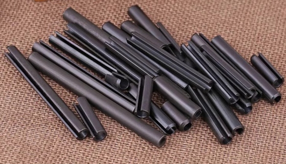 M6 M8 Spring Steel Carbon Steel Grade Spring Pin met een langere levensduur TiCN Finish DIN1481 DIN7346 DIN7343 Class4.8 8.8 10.9 12.9
