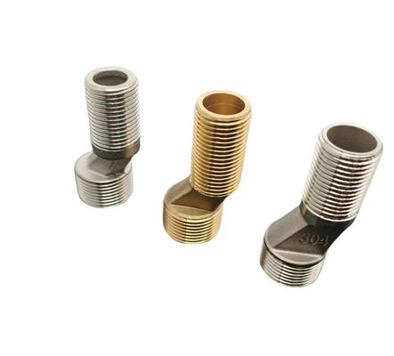 Gelijke waterleiding koper op maat gemaakte ondersteuning ODM Corrosiebestendige douche mengklep met messing excentrische kraanverbinding